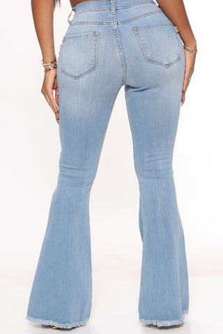 So Vain Flare Jeans - Light Blue Wash