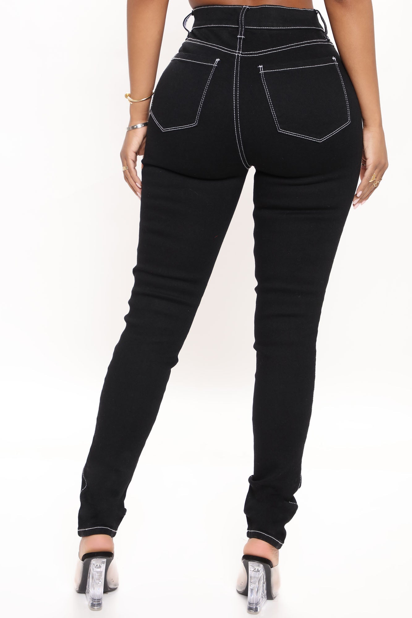 Tawnya Curvy High Rise Skinny Jeans - Black