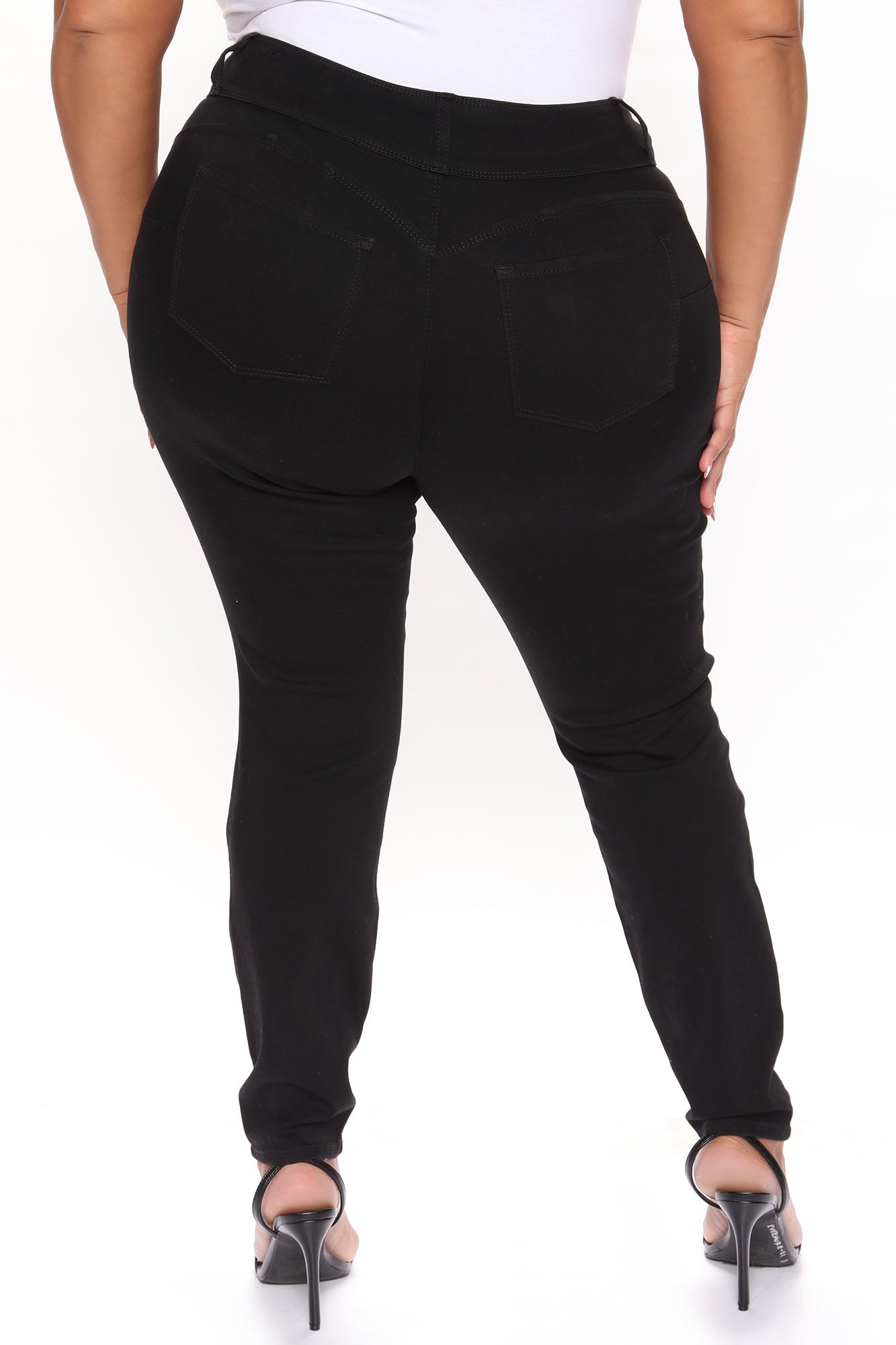 Jean skinny effet liftant - Noir