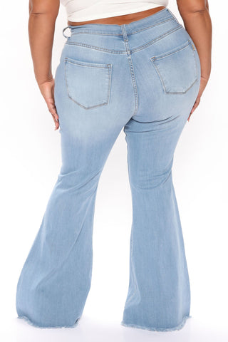 So Vain Flare Jeans - Light Blue Wash