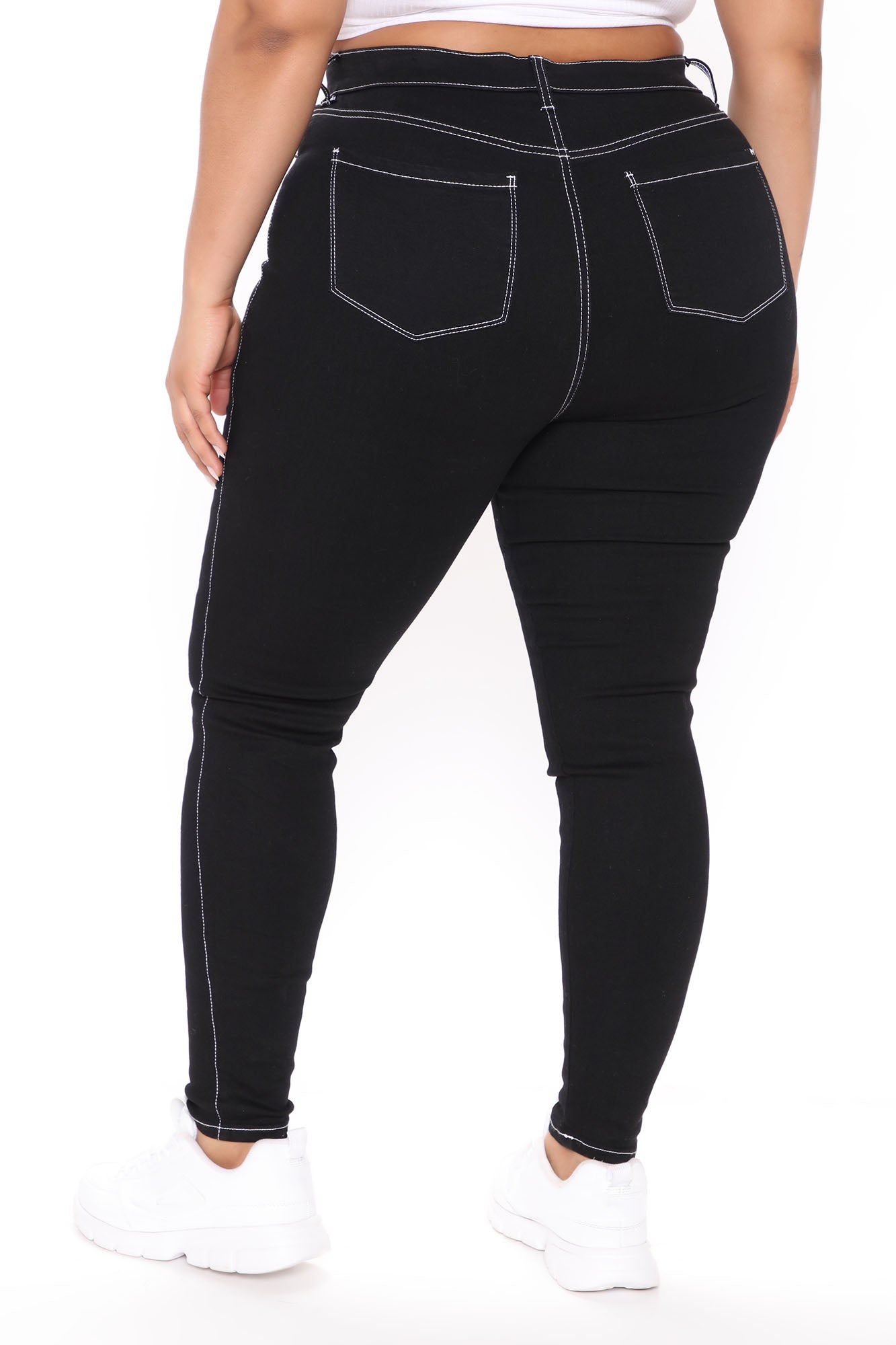 Tawnya Curvy High Rise Skinny Jeans - Black
