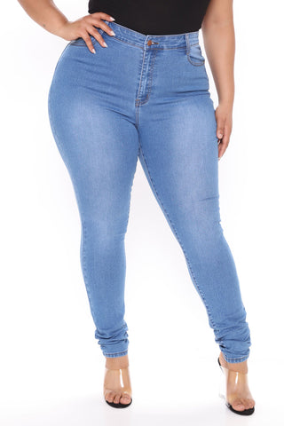 Tall Marilyn High Waisted Skinny Jeans - Medium Blue Wash