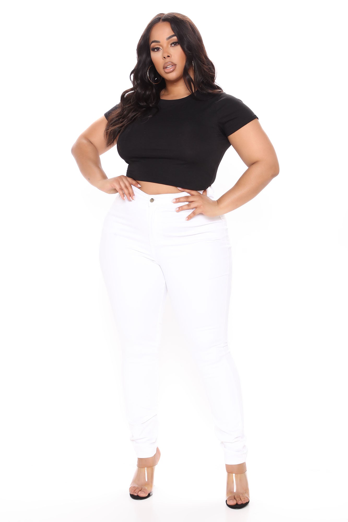 Tall Feelin' Fly Super Stretch Skinny Jeans - White