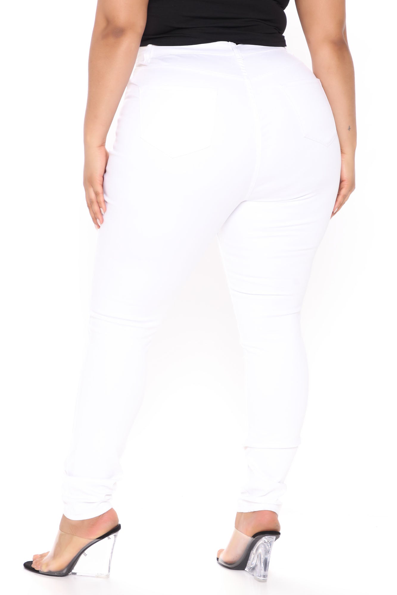 Tall Feelin' Fly Super Stretch Skinny Jeans - White