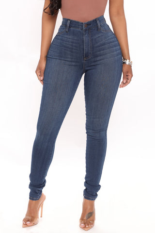 Tall Emma Super Stretch High Rise Skinny Jean - Dark Denim