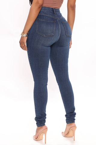 Tall Emma Super Stretch High Rise Skinny Jean - Dark Denim