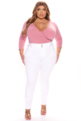 Jean skinny effet liftant - Blanc