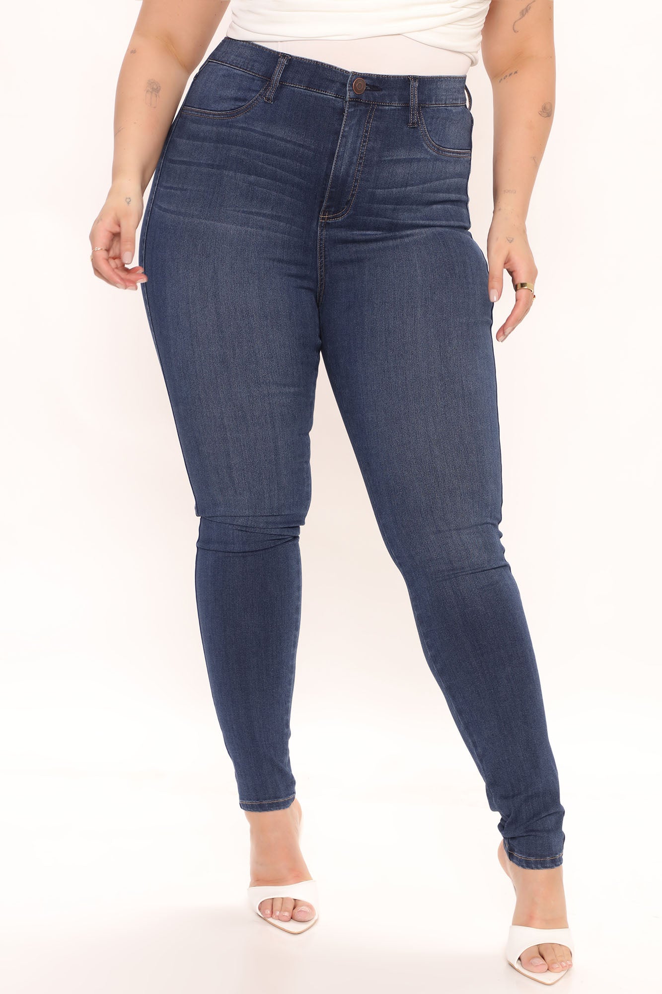 Tall Emma Super Stretch High Rise Skinny Jean - Dark Denim