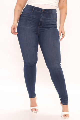 Tall Emma Super Stretch High Rise Skinny Jean - Dark Denim