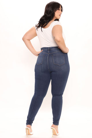 Tall Emma Super Stretch High Rise Skinny Jean - Dark Denim