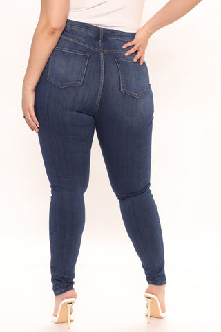 Tall Emma Super Stretch High Rise Skinny Jean - Dark Denim