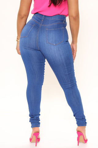Tall Emma Super Stretch High Rise Skinny Jean - Blue