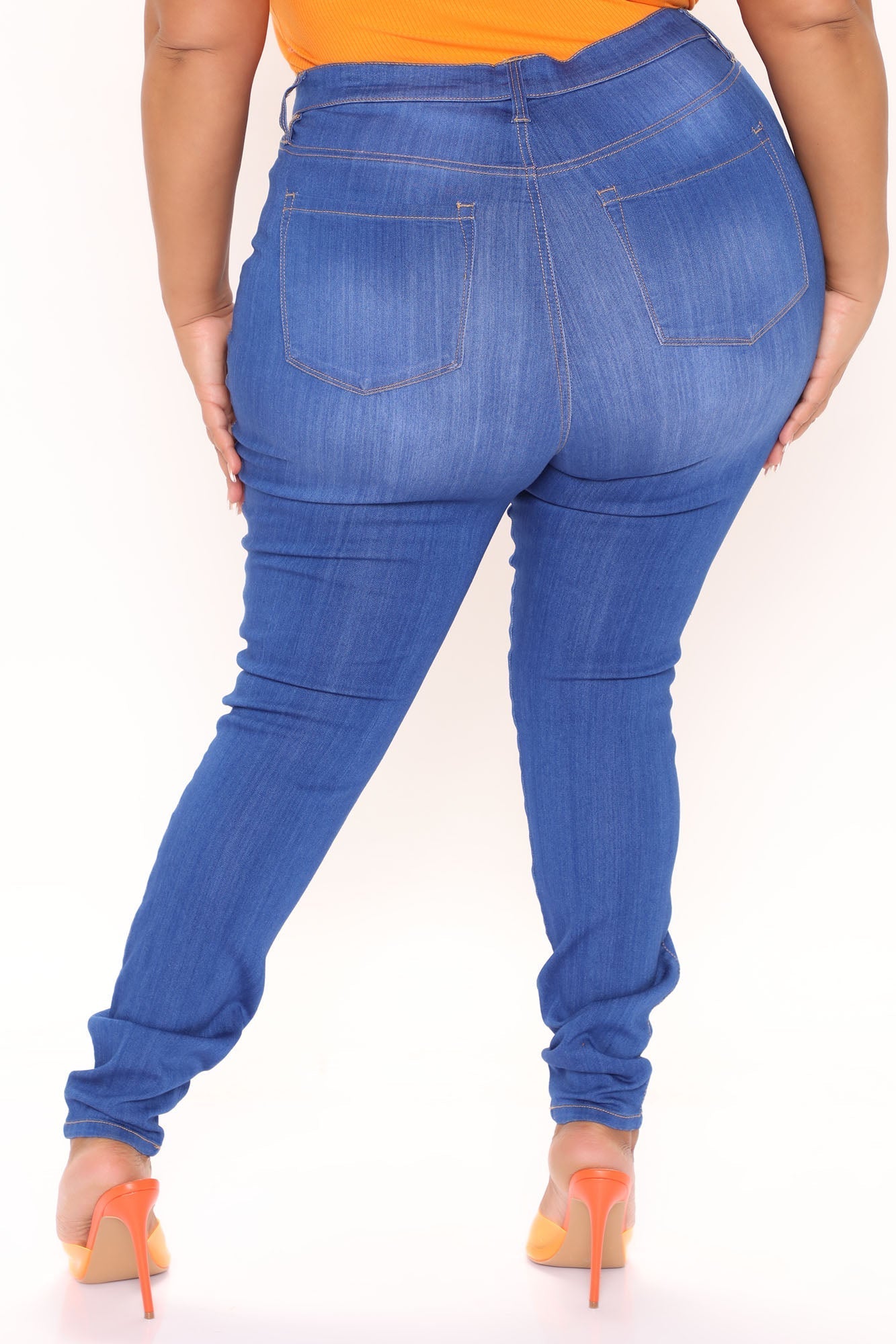 Tall Emma Super Stretch High Rise Skinny Jean - Blue