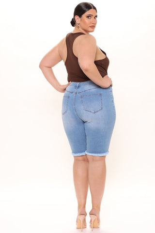 Sunday Blues Bermuda Shorts - Light Blue Wash
