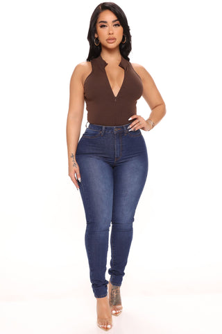 Soho Super Stretch High Rise Jeggings - Dark Wash