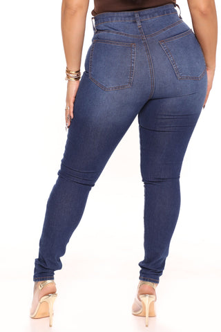Soho Super Stretch High Rise Jeggings - Dark Wash