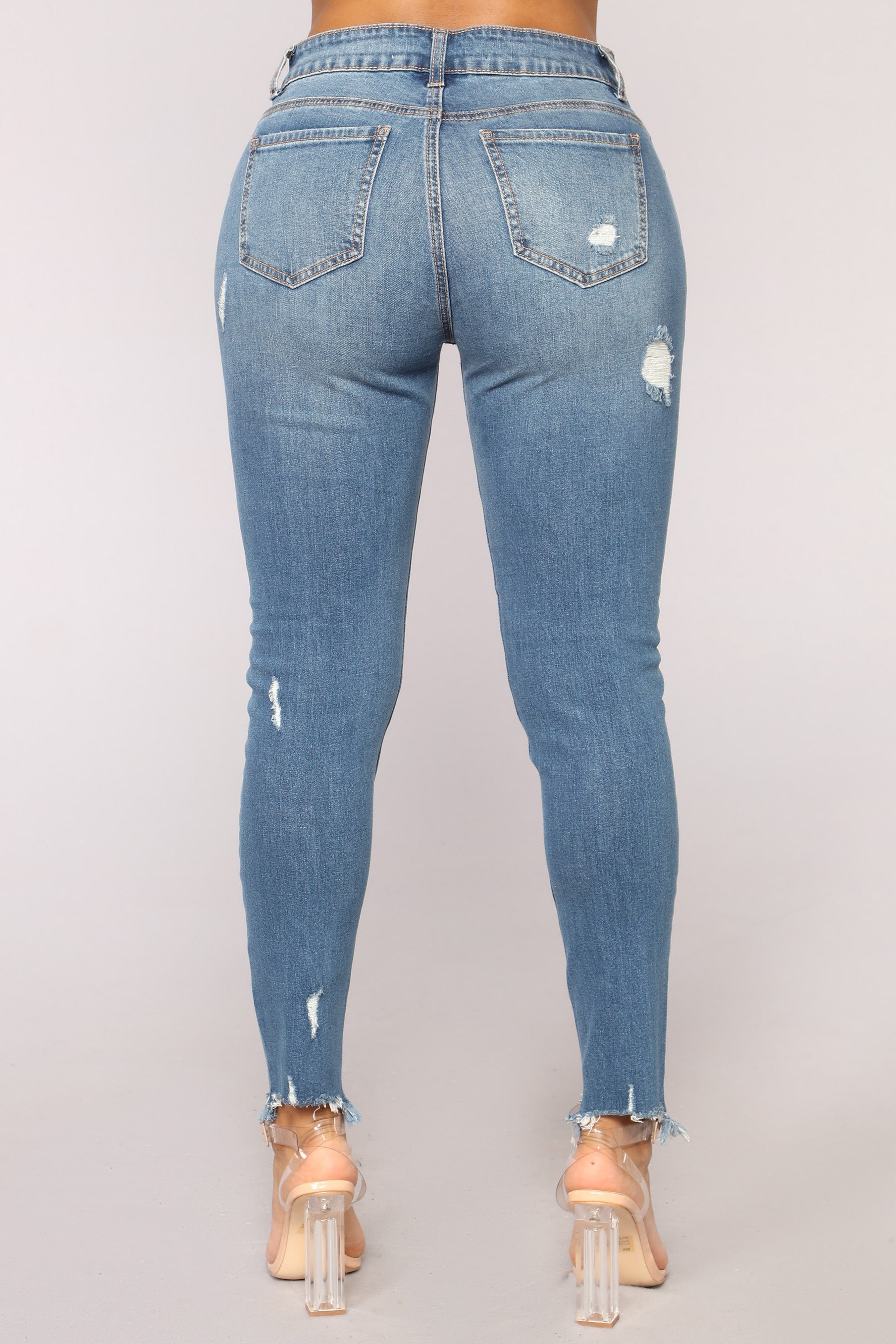 Something About You Ankle Jeans - Medium Blue Wash