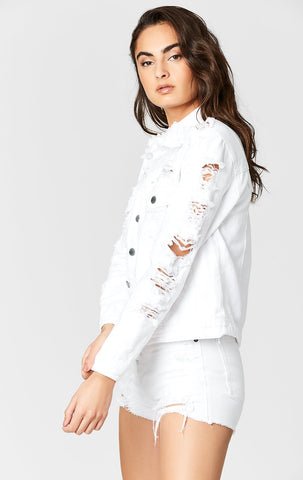 WHITE AUDREY DENIM JACKET