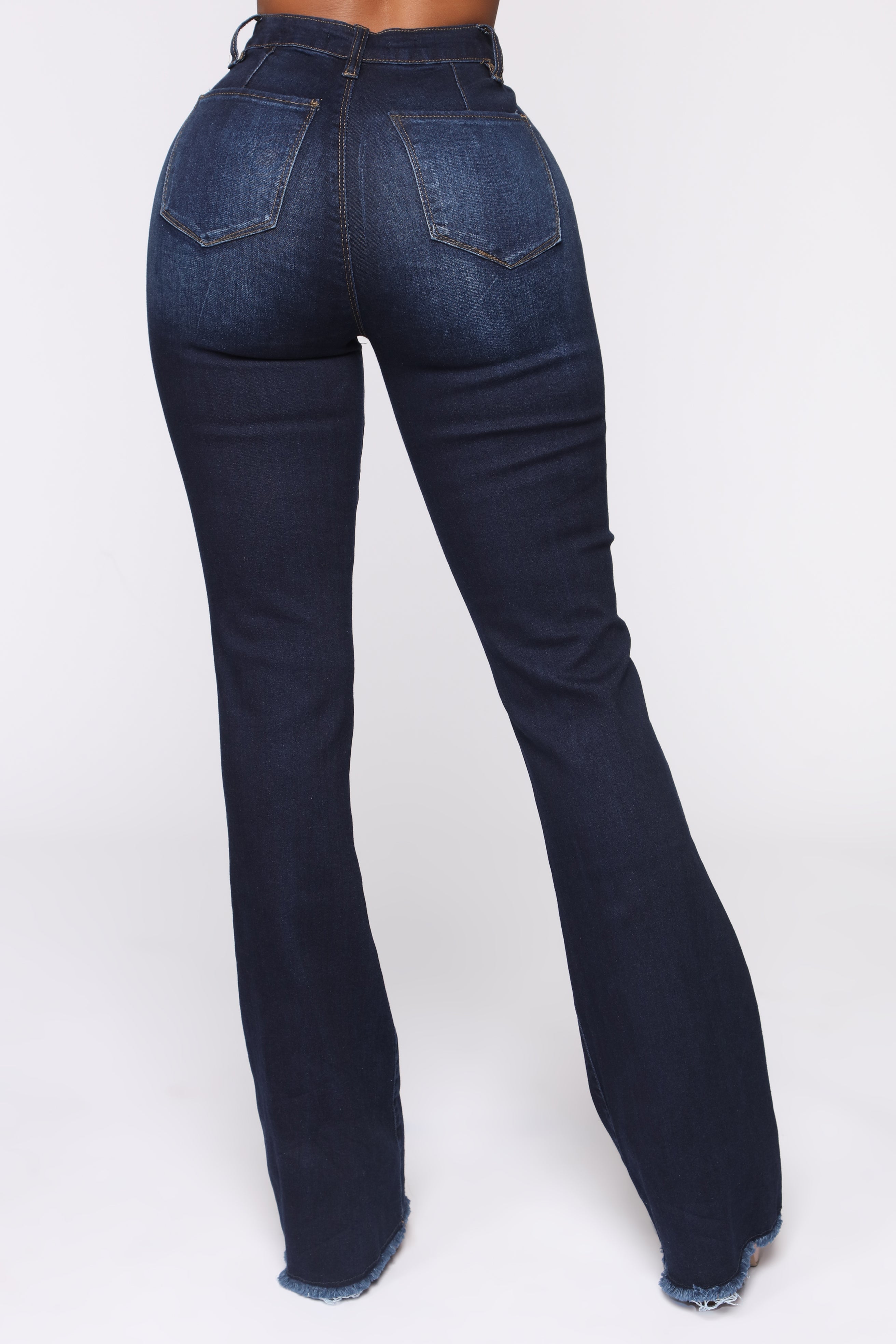 Valentina High Rise Flare Jeans - Dark Denim