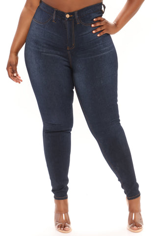 Tall Eva Super Soft Curvy Skinny Jean - Dark Denim