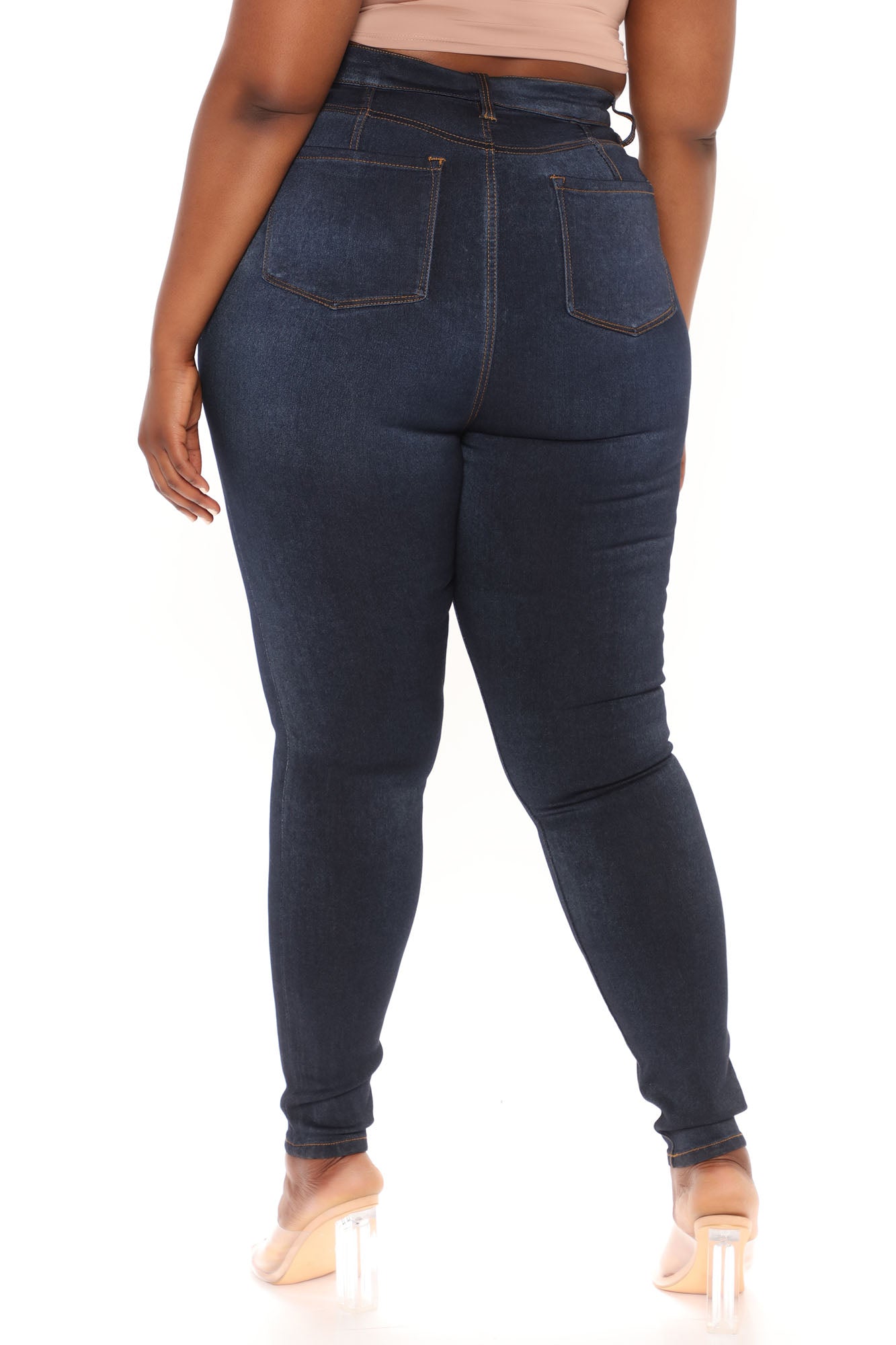 Tall Eva Super Soft Curvy Skinny Jean - Dark Denim