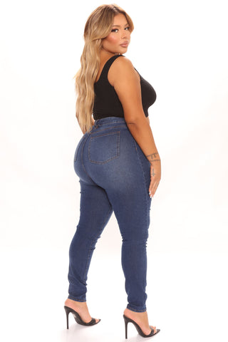 Soho Super Stretch High Rise Jeggings - Dark Wash
