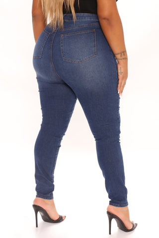 Soho Super Stretch High Rise Jeggings - Dark Wash