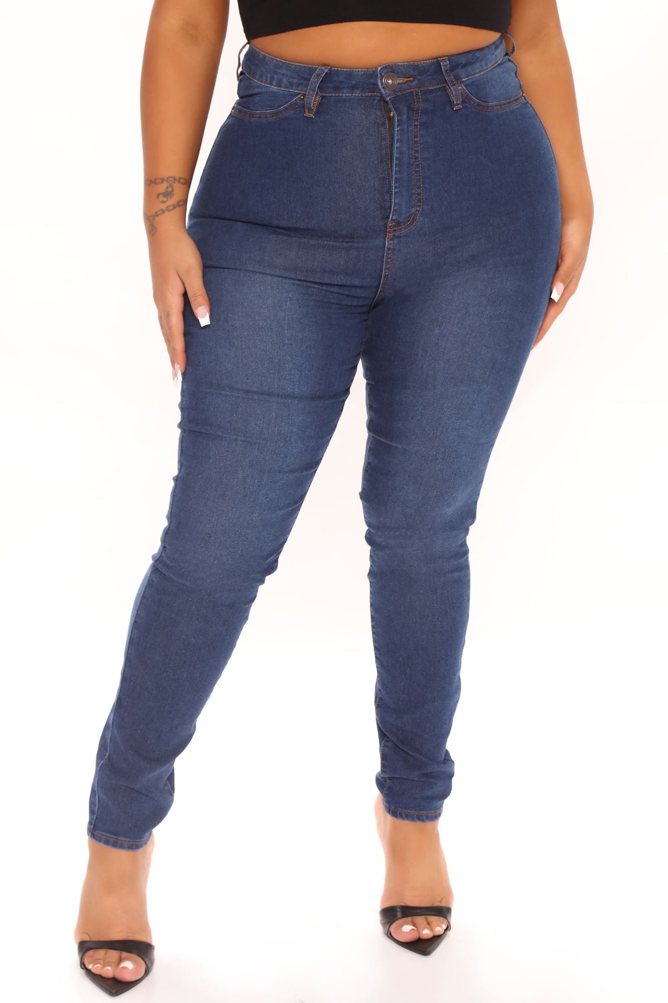 Soho Super Stretch High Rise Jeggings - Dark Wash