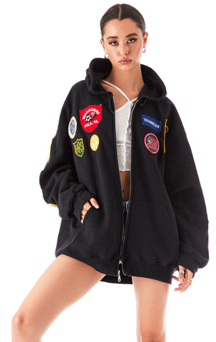 VINTAGE PATCH ZIP UP