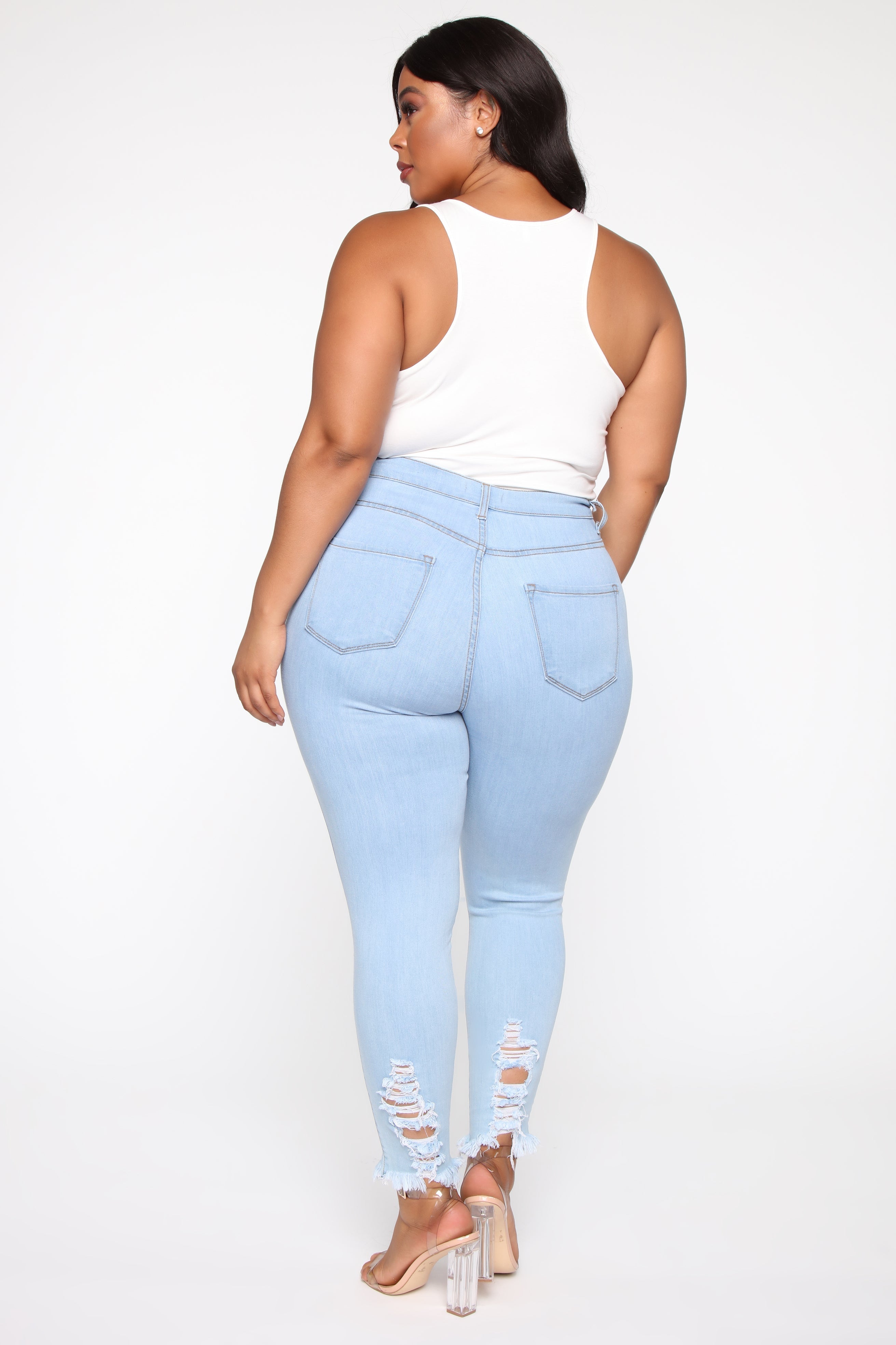 Tell Your Boy Bye Jeans - Light Blue Wash