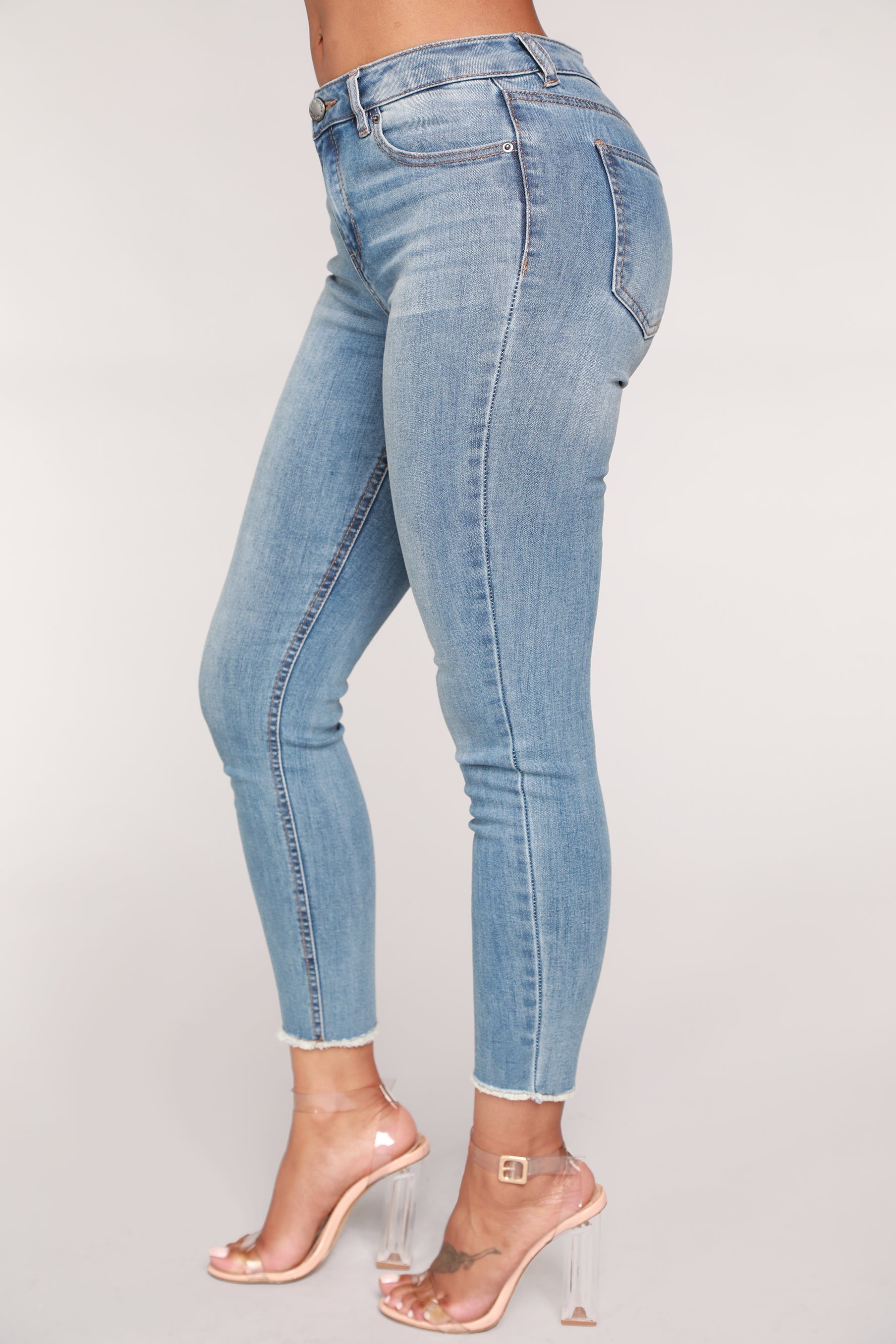 Stir It Up Ankle Jeans - Light Blue Wash