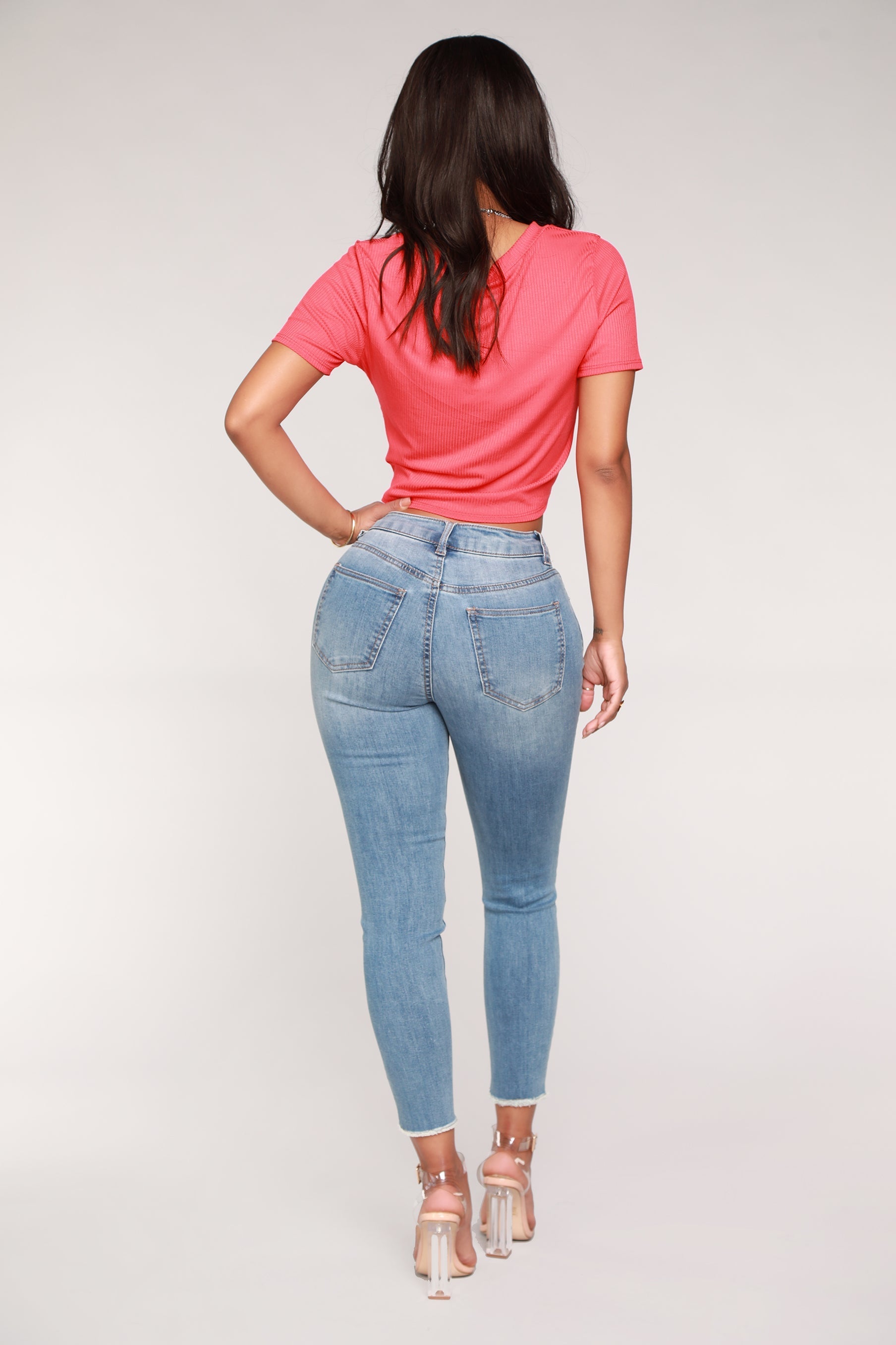 Stir It Up Ankle Jeans - Light Blue Wash