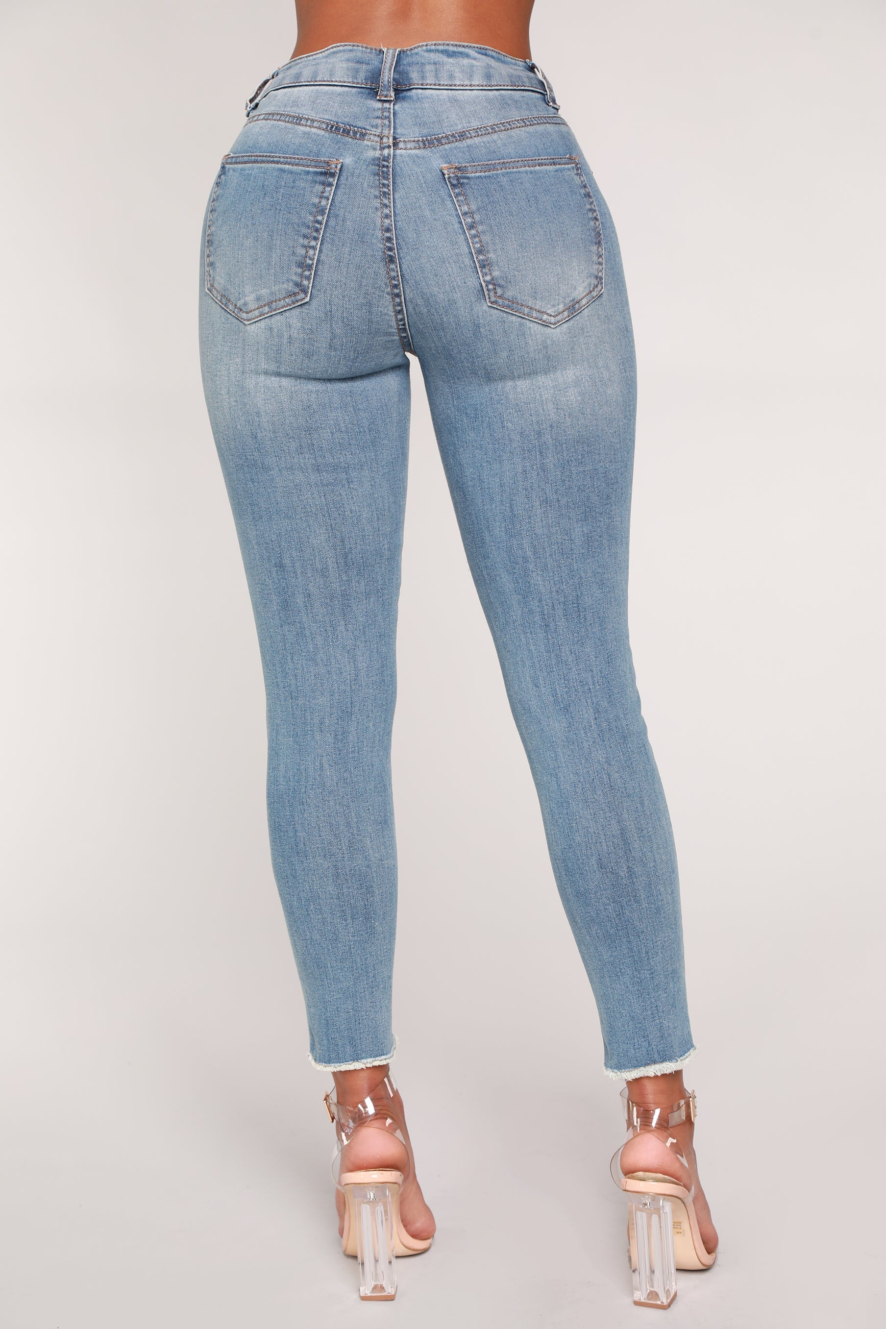 Stir It Up Ankle Jeans - Light Blue Wash