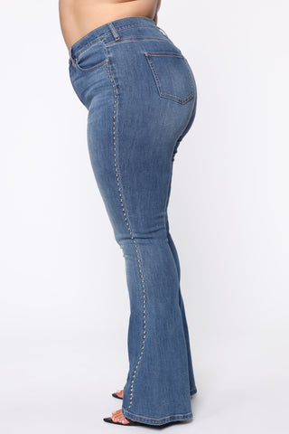 Southern Belle Flare Jeans - Medium Wash