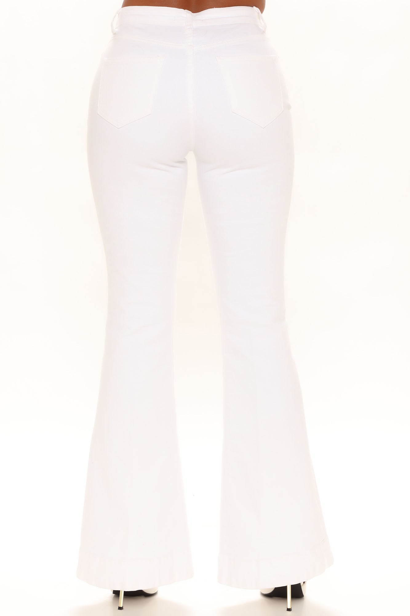 South Of France Flare Jeans - White