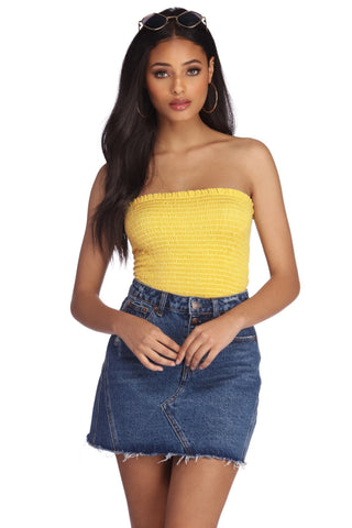 Smock It Up Tube Top