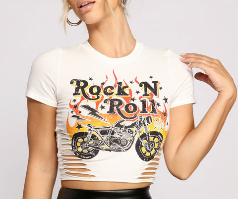 Slashed Rock N' Roll T-Shirt