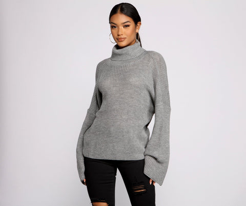 So Chic – Überkreuzter Pullover mit offenem Rücken