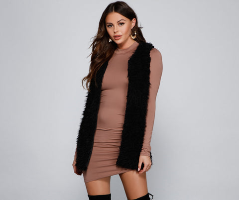 So Extra Faux Fur Vest