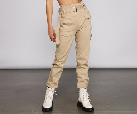 So Chic Paperbag-Cargohose