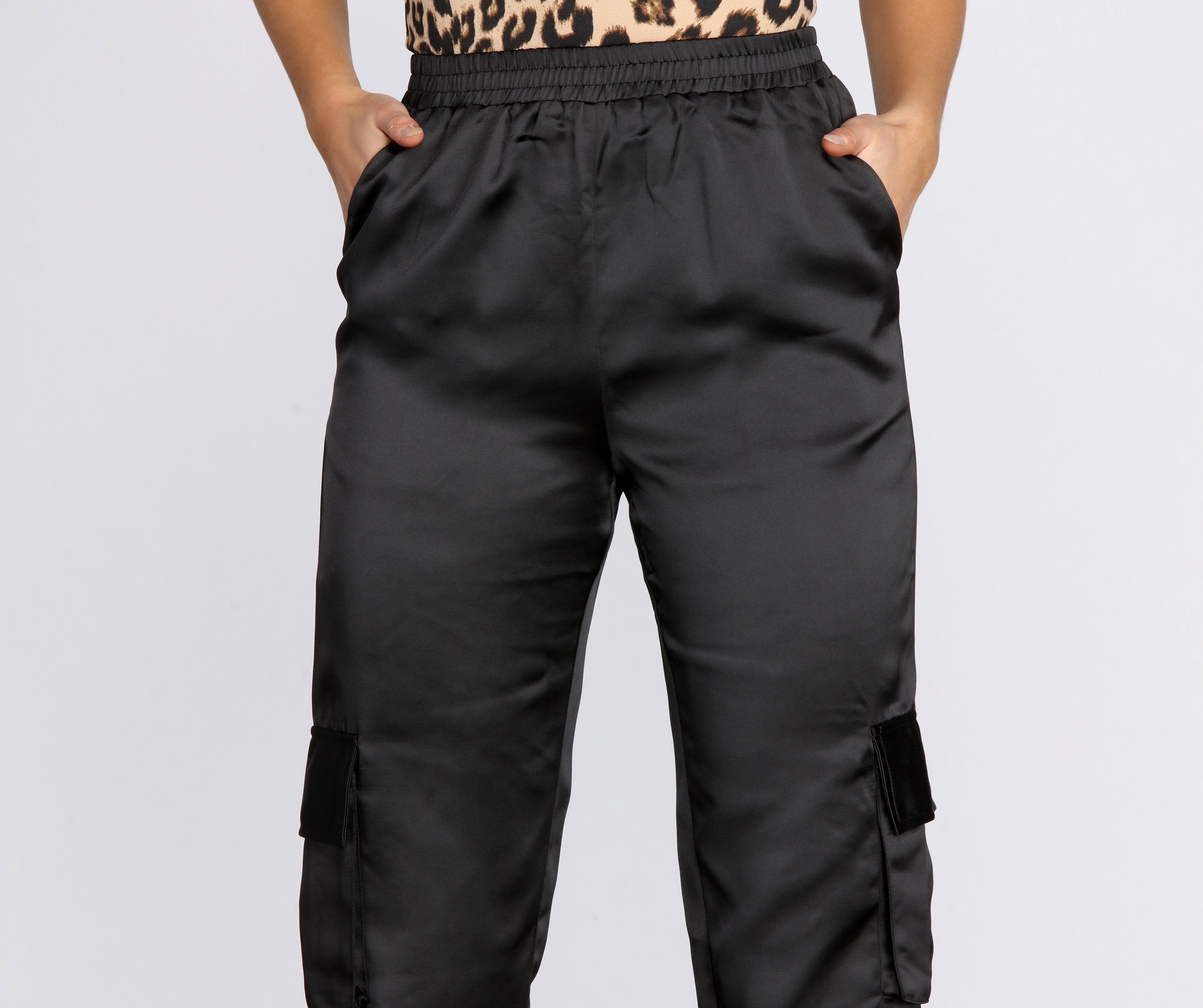 Sleek Satin Joggers