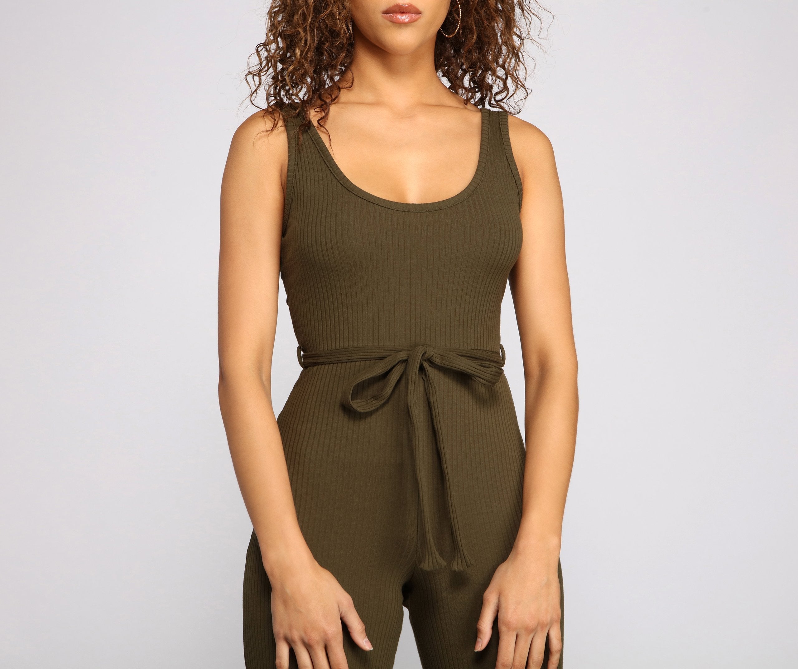 Simply Chic Tie-Waist Jumpsuit