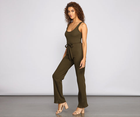 Simply Chic Tie-Waist Jumpsuit