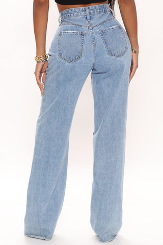 Jean large Winona années 90 - Délavage bleu moyen