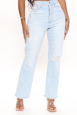 Straight Up Vintage High Rise Jeans - Vintage Blue Wash