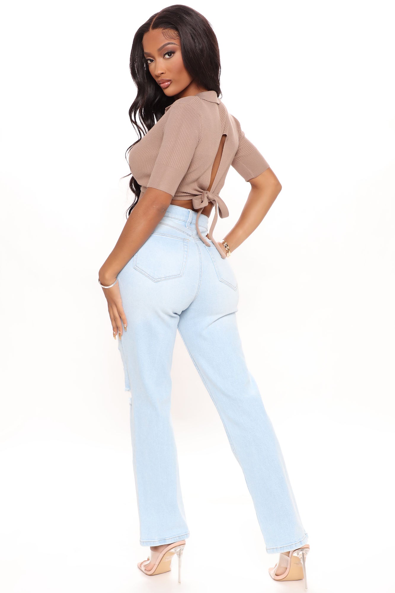 Straight Up Vintage High Rise Jeans - Vintage Blue Wash