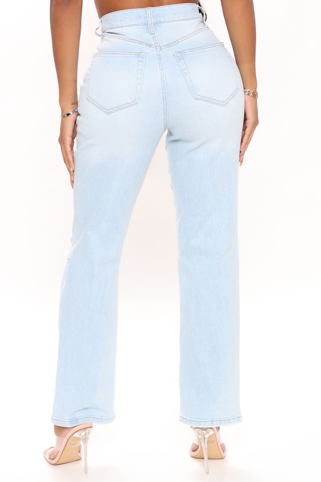Straight Up Vintage High Rise Jeans - Vintage Blue Wash