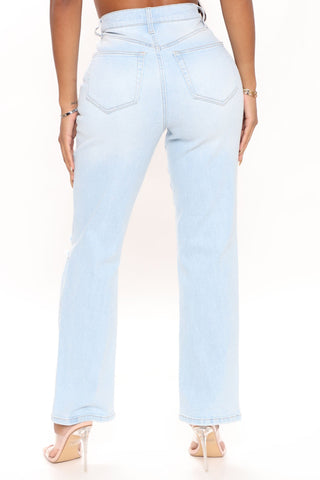 Straight Up Vintage High Rise Jeans - Vintage Blue Wash