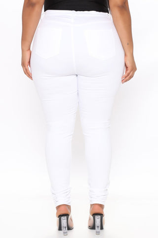 Tall Santorini Super Stretch Skinny Jeans - White