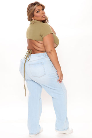 Straight Up Vintage High Rise Jeans - Vintage Blue Wash